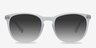 Audio Matte Clear AcetateSunglass Frames from EyeBuyDirect, Front View