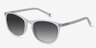 Audio Matte Clear AcetateSunglass Frames from EyeBuyDirect, Angle View