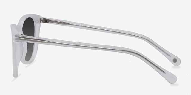 Audio Matte Clear AcetateSunglass Frames from EyeBuyDirect, Side View