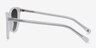 Audio Matte Clear AcetateSunglass Frames from EyeBuyDirect, Side View