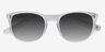 Audio Matte Clear AcetateSunglass Frames from EyeBuyDirect, Closed View