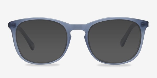 Audio - Bold and Modern Matte Navy Sunglasses | Eyebuydirect