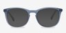 Audio Matte Navy AcetateSunglass Frames from EyeBuyDirect, Front View