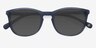 Audio Matte Navy AcetateSunglass Frames from EyeBuyDirect, Closed View