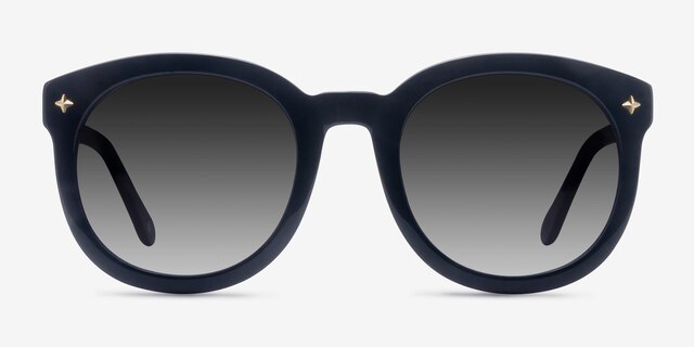 Paige Black AcetateSunglass Frames from EyeBuyDirect, Front View
