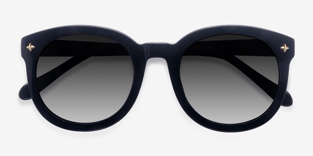 Paige Black AcetateSunglass Frames from EyeBuyDirect, Closed View