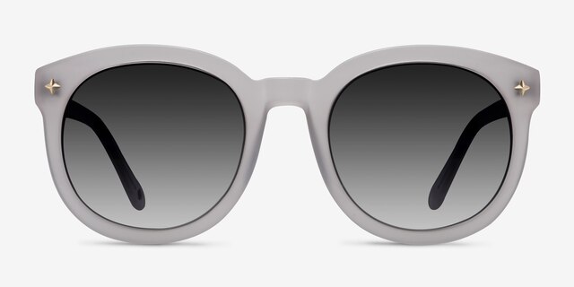 Paige White AcetateSunglass Frames from EyeBuyDirect, Front View