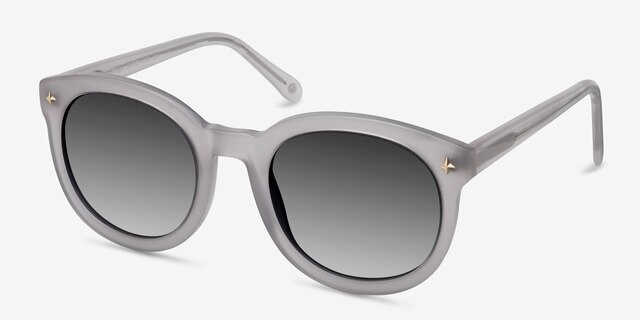 Paige White AcetateSunglass Frames from EyeBuyDirect, Angle View
