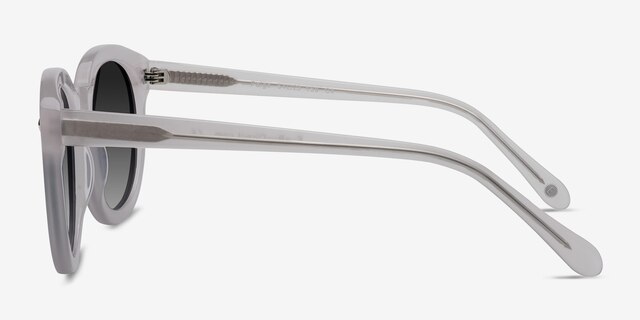 Paige White AcetateSunglass Frames from EyeBuyDirect, Side View