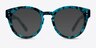 Rome Blue Floral AcetateSunglass Frames from EyeBuyDirect, Front View