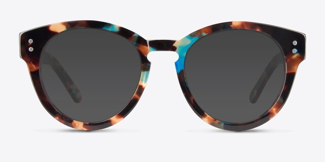 Rome Brown Floral AcetateSunglass Frames from EyeBuyDirect, Front View