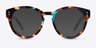 Rome Brown Floral AcetateSunglass Frames from EyeBuyDirect, Front View