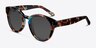 Rome Brown Floral AcetateSunglass Frames from EyeBuyDirect, Angle View