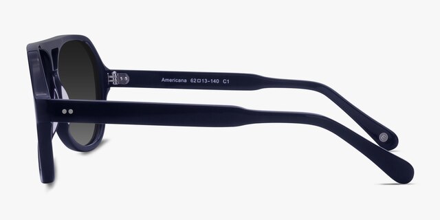 Americana Navy AcetateSunglass Frames from EyeBuyDirect, Side View