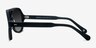 Americana Matte Black AcetateSunglass Frames from EyeBuyDirect, Side View