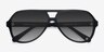 Americana Matte Black AcetateSunglass Frames from EyeBuyDirect, Closed View