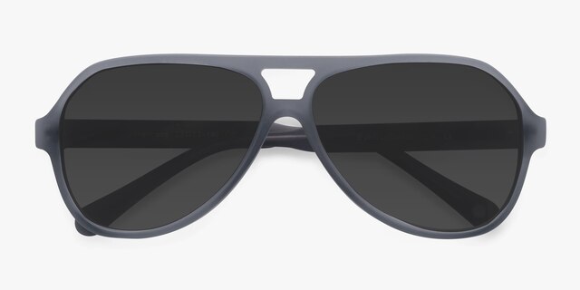 Americana Gray AcetateSunglass Frames from EyeBuyDirect, Closed View