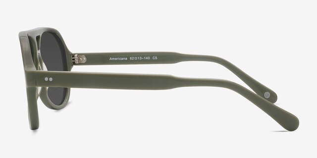 Americana Light Green AcetateSunglass Frames from EyeBuyDirect, Side View