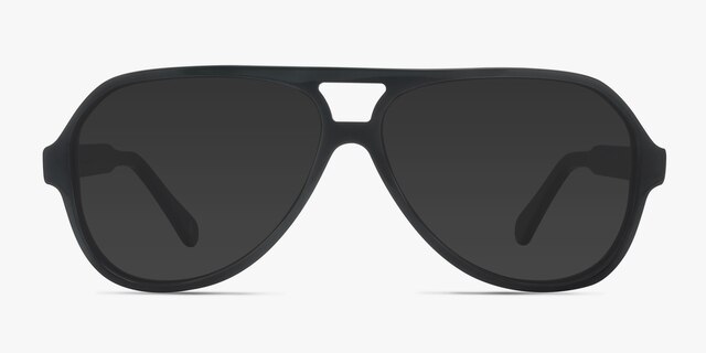 Americana Dark Green AcetateSunglass Frames from EyeBuyDirect, Front View