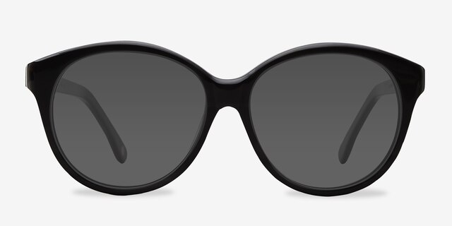 Stella Gris foncé AcétateSoleil de Lunette de vue d'EyeBuyDirect, Vue de Face