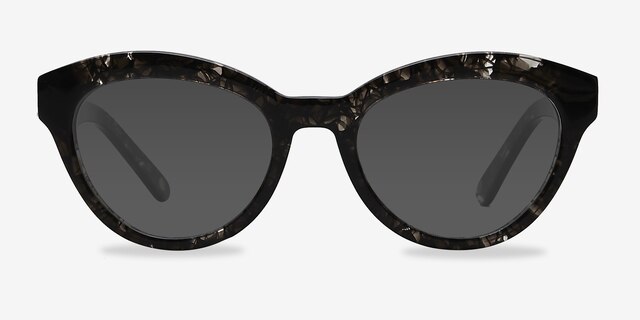 Velour Gray AcetateSunglass Frames from EyeBuyDirect, Front View