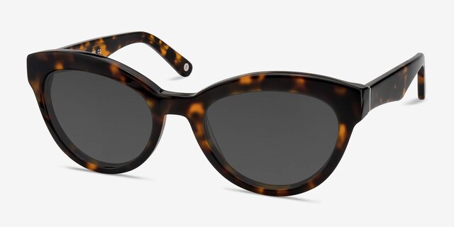 Velour Tortoise AcetateSunglass Frames from EyeBuyDirect, Angle View
