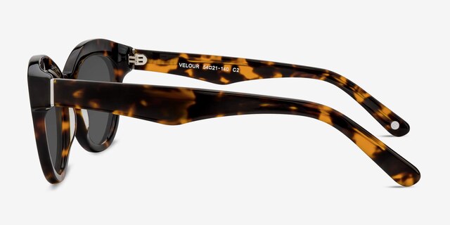 Velour Tortoise AcetateSunglass Frames from EyeBuyDirect, Side View
