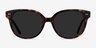Lune Noire Tortoise AcétateSoleil de Lunette de vue d'EyeBuyDirect, Vue de Face