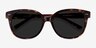 Lune Noire Tortoise AcétateSoleil de Lunette de vue d'EyeBuyDirect, Vue Rapprochée