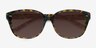 Lune Noire Brown Floral AcétateSoleil de Lunette de vue d'EyeBuyDirect, Vue Rapprochée