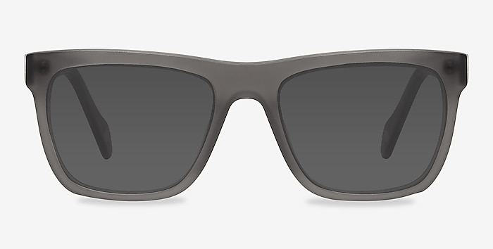 Virtual Matte Gray Acetate Sunglass Frames from EyeBuyDirect