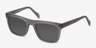 Virtual Matte Gray AcétateSoleil de Lunette de vue d'EyeBuyDirect, Vue d'Angle