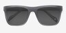 Virtual Matte Gray AcétateSoleil de Lunette de vue d'EyeBuyDirect, Vue Rapprochée