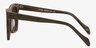 Virtual Brown AcetateSunglass Frames from EyeBuyDirect, Side View