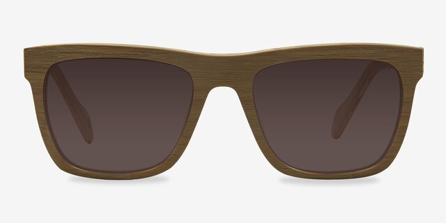Virtual Yellow AcetateSunglass Frames from EyeBuyDirect, Front View