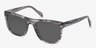 Virtual Gray Strip AcetateSunglass Frames from EyeBuyDirect, Angle View