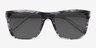 Virtual Gray Strip AcetateSunglass Frames from EyeBuyDirect, Closed View