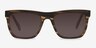 Virtual Brown Strip AcetateSunglass Frames from EyeBuyDirect, Front View
