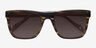 Virtual Brown Strip AcetateSunglass Frames from EyeBuyDirect, Closed View