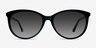 Calypso Black AcétateSoleil de Lunette de vue d'EyeBuyDirect, Vue de Face