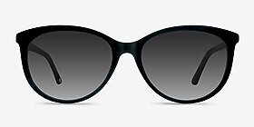 Calypso  Black  Acétate Soleil de Lunette de vue d'EyeBuyDirect, Vue de Face