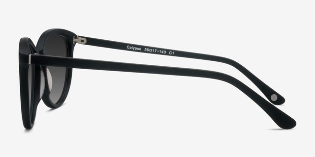 Calypso Black AcétateSoleil de Lunette de vue d'EyeBuyDirect, Vue de Côté