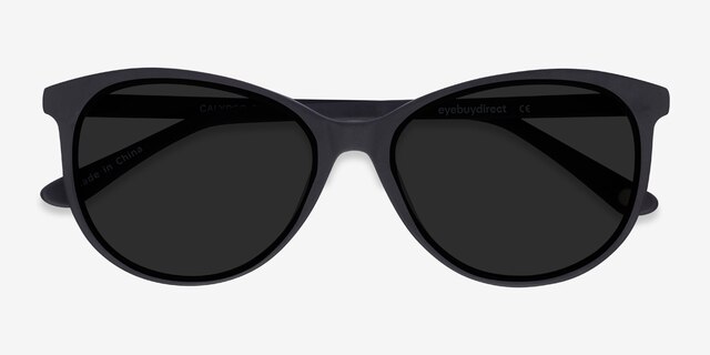 Calypso Black AcétateSoleil de Lunette de vue d'EyeBuyDirect, Vue Rapprochée