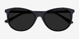 Calypso  Black  Acétate Soleil de Lunette de vue d'EyeBuyDirect, Vue Rapprochée