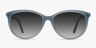 Calypso Blue AcetateSunglass Frames from EyeBuyDirect, Front View
