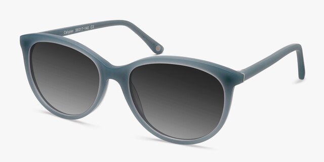 Calypso Blue AcetateSunglass Frames from EyeBuyDirect, Angle View