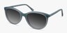 Calypso Blue AcetateSunglass Frames from EyeBuyDirect, Angle View
