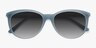 Calypso Blue AcetateSunglass Frames from EyeBuyDirect, Closed View