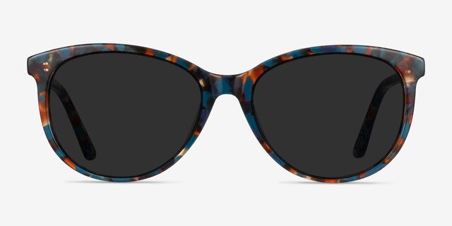 Calypso Floral AcetateSunglass Frames from EyeBuyDirect, Front View