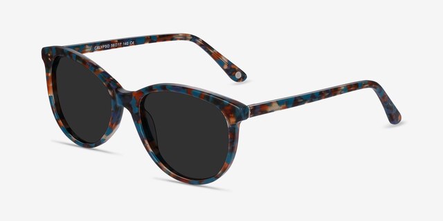 Calypso Floral AcetateSunglass Frames from EyeBuyDirect, Angle View